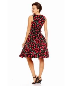 Dolly & Dotty Annie Swing Dress In Cherry Print