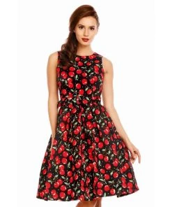 Dolly & Dotty Annie Swing Dress In Cherry Print