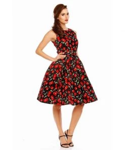 Dolly & Dotty Annie Swing Dress In Cherry Print