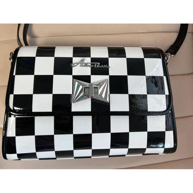 Star Struck Clothing Atomic Handbag In Checkerboard Accessories 3 Star Struck Clothing Atomic Handbag In Checkerboard Accessories
