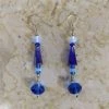 Aye Que Chula Blue Beaded Earrings