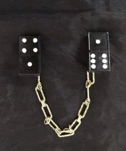 Aye Que Chula Rectangular Link Domino Sweater Clip