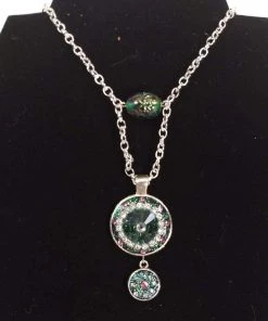 Aye Que Chula Green Bead Necklace