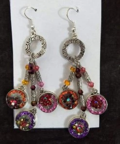 Aye Que Chula Hanging Gem Earrings