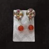 Aye Que Chula Orange Earrings "Aye, Que Chula" Original Jewelry & Art