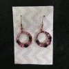 Aye Que Chula Pink And Gold Earrings "Aye, Que Chula" Original Jewelry & Art