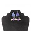Aye Que Chula Purple Rock Earrings