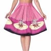 Banned Ballerina Border Skirt In Pink