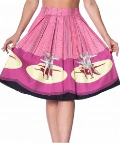 Banned Ballerina Border Skirt In Pink
