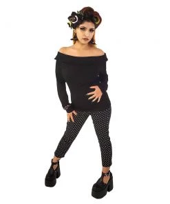 Women's Apparel Banned Bardot Love Top In Black