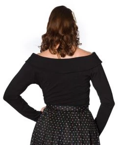 Women's Apparel Banned Bardot Love Top In Black 7 Women's Apparel Banned Bardot Love Top In Black