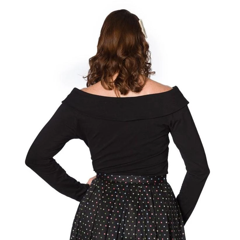Women's Apparel Banned Bardot Love Top In Black 5 Women's Apparel Banned Bardot Love Top In Black