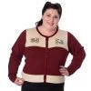 Banned Retro Bicycle Cardigan In Burgundy
