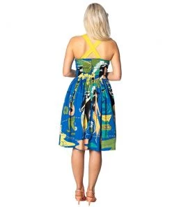 Women's Apparel Banned Blue Lagoon Tiki Dress