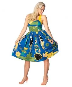 Women's Apparel Banned Blue Lagoon Tiki Dress