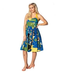 Women's Apparel Banned Blue Lagoon Tiki Dress