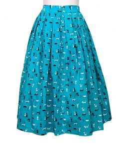 Women's Apparel Banned Bright Lights Kitty Skirt In Turquoise
