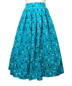 Women's Apparel Banned Bright Lights Kitty Skirt In Turquoise