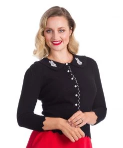Banned Bunny Hop Cardigan In Black