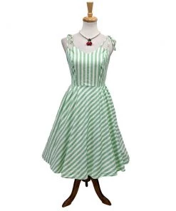 Banned Candy Stripe Sundress In Mint Women's Apparel