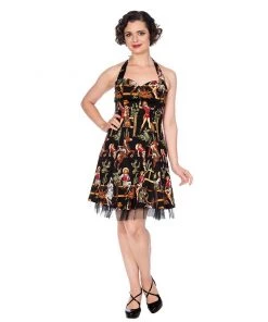Women's Apparel Banned Cowgirl Halter Flare Dress