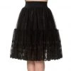 Women's Apparel Banned First Sight Tulle Flare Skirt In Black