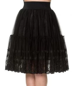 Women's Apparel Banned First Sight Tulle Flare Skirt In Black
