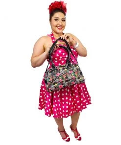 Banned Hibiscus Sugar Skull Purse