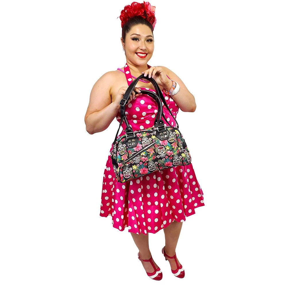 Banned Hibiscus Sugar Skull Purse 4 Banned Hibiscus Sugar Skull Purse