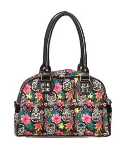 Banned Hibiscus Sugar Skull Purse 13 Banned Hibiscus Sugar Skull Purse