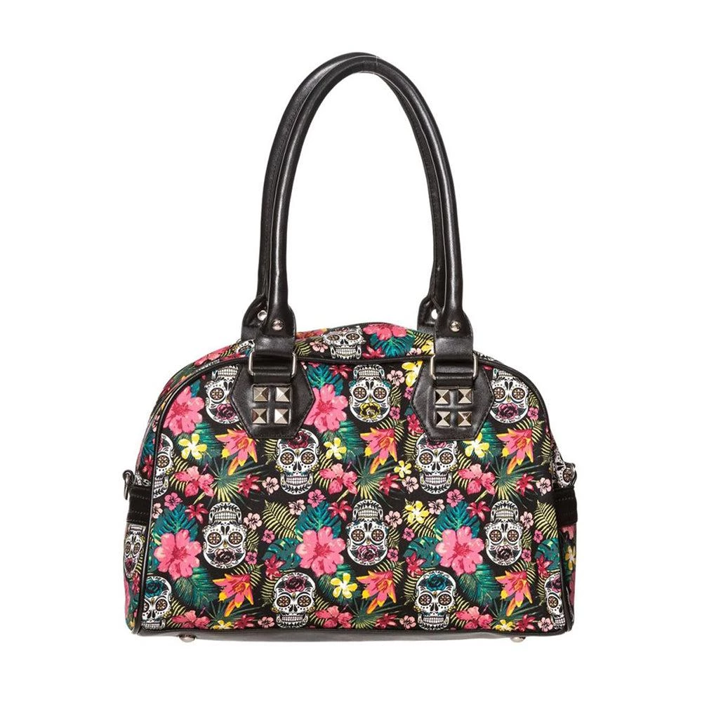 Banned Hibiscus Sugar Skull Purse 7 Banned Hibiscus Sugar Skull Purse