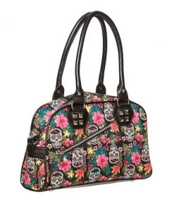 Banned Hibiscus Sugar Skull Purse