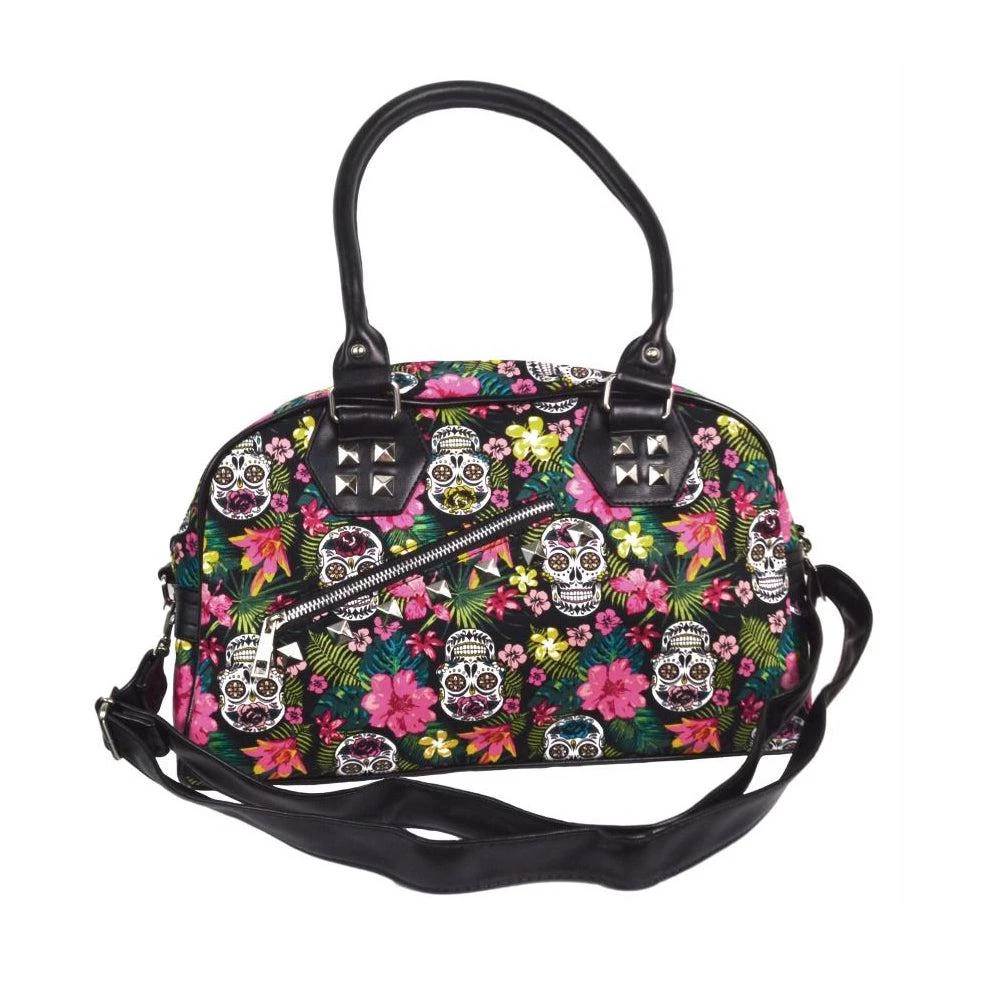 Banned Hibiscus Sugar Skull Purse 8 Banned Hibiscus Sugar Skull Purse