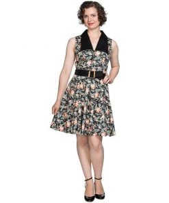 Women's Apparel Banned Honnie Flamingo Flare Dress In Black