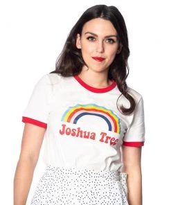 Banned Joshua Tree Retro Ringer Tee Women's Apparel