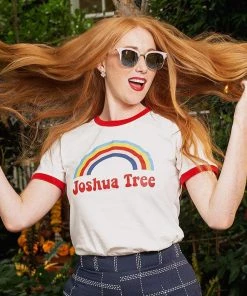 Banned Joshua Tree Retro Ringer Tee Women's Apparel