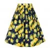 Banned Lemon Pleat Skirt In Navy Women's Apparel