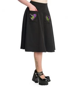 Banned Apparel Monster & Bride Skirt In Black Women's Apparel