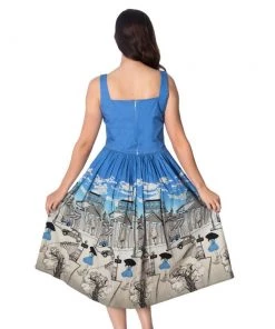 Women's Apparel Banned Apparel Paris Button Dress In Blue 12 Women's Apparel Banned Apparel Paris Button Dress In Blue