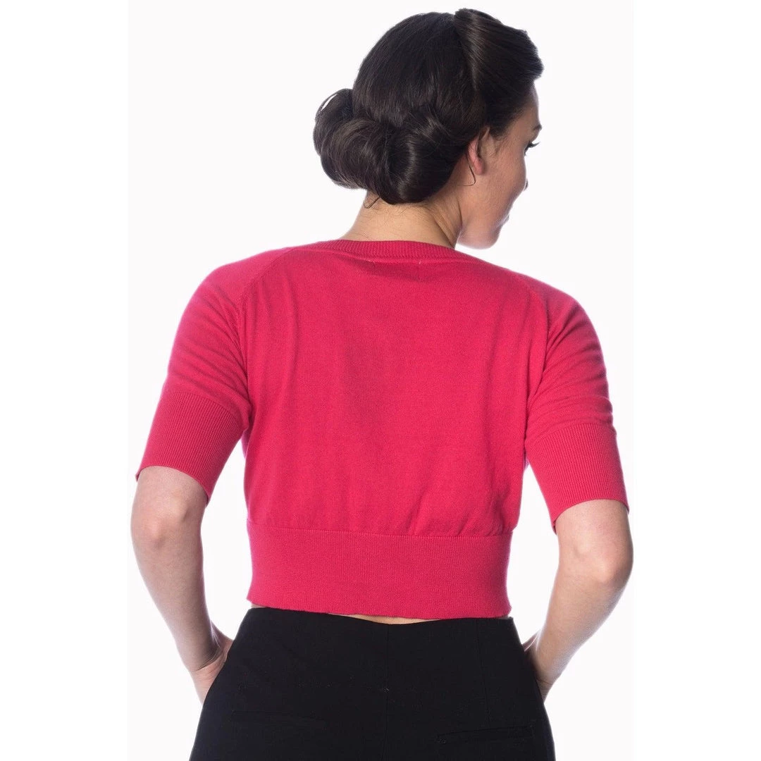 Banned Raven Cardigan In Hibiscus Women's Apparel 5 Banned Raven Cardigan In Hibiscus Women's Apparel
