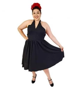 Banned Roisin Halter Dress In Black