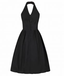 Banned Roisin Halter Dress In Black