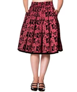 Banned Sia Bella Skirt In Bordeaux Women's Apparel