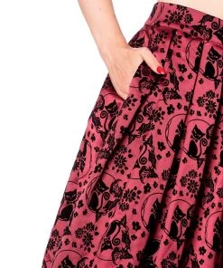 Banned Sia Bella Skirt In Bordeaux Women's Apparel