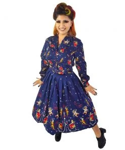 Banned Apparel Space Vamp Swing Skirt