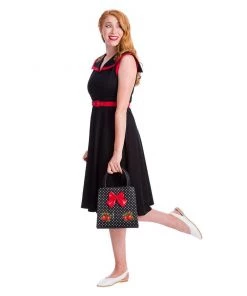 Women's Apparel Banned Strawberry Fields Swing Dress In Black