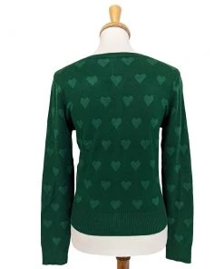 Banned Apparel True Love Cardigan In Green Women's Apparel