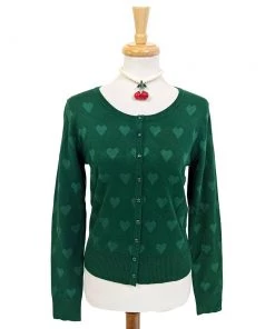 Banned Apparel True Love Cardigan In Green Women's Apparel