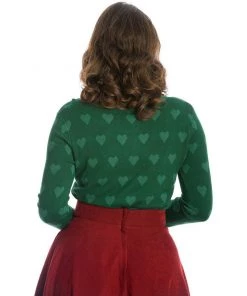 Banned Apparel True Love Cardigan In Green Women's Apparel
