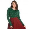 Banned Apparel True Love Cardigan In Green Women's Apparel